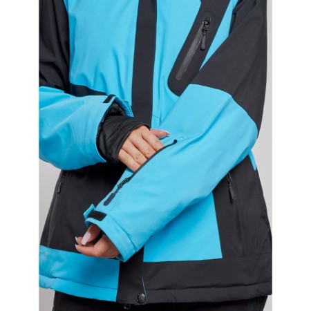 Ski costume female winter, size 56, blue color-5