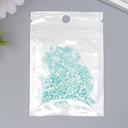 Glass 8/0 "Marshmallow. Matte. Melange. Mint" 10 g-2