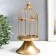 Summary Metal for 1 candle "Golden Cage on the leg" 21x10x10 cm