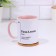 Named mug, sublimation "ruin", pink bottom