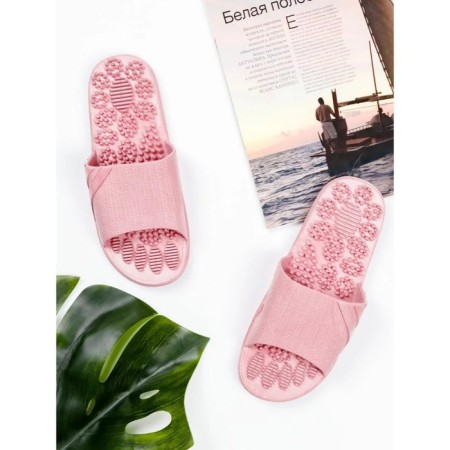Slippers with a massage effect, open nose, size 42-43, pink color-5