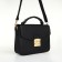 Women's bag on the valve, Textura, small size, black color