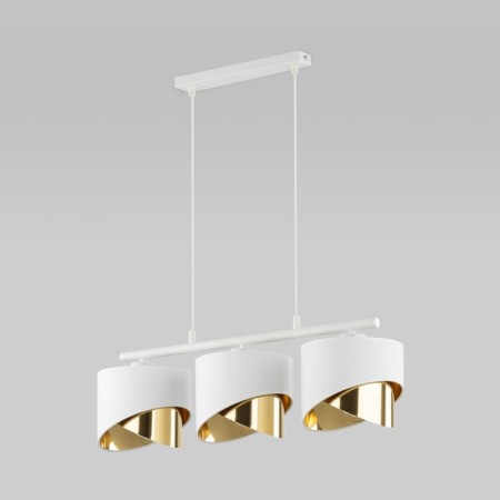 Suspended lamp TK Lighting Grant White 4821, E27, 3x40W, 700x200 mm, white color