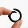 Karabin ring, d = 20/28 mm, thickness - 4 mm, 5 pcs, black color