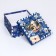 Square box "Blue package", 19 × 19 × 10 cm
