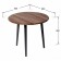 Journal table "Manhattan", 550 × 550 × 480 mm, walnut color