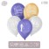 Shar Latex 12 "Happy Wedding Day" set of 100 pcs., Mix color
