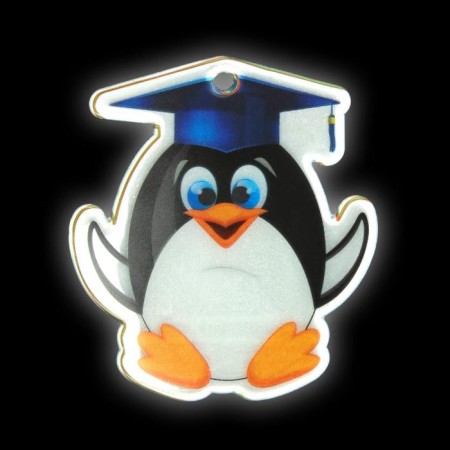 Reflective element "Penguin", 7 × 6 cm, mix-4