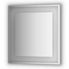 Mirror in a baguette frame with a built-in LED-lighter 20 W, 70x75 cm, EvoForm