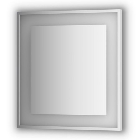 Mirror in a baguette frame with a built-in LED-lighter 20 W, 70x75 cm, EvoForm