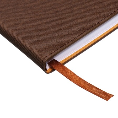 Organizer A5, 140 sheets, cage, cover of the leatherette "style", brown-2