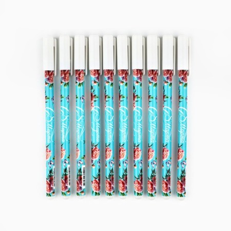 Write the handle blue paste, gel 0.5 mm with a cap "since March 8"