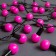 Garland “thread” 10 m with nozzles “balls 2.5 cm”, IP44, dark thread, 100 LED, pink glow, 8 modes, 220 V