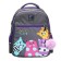 School backpack, 40 x 33 x 19 cm, ergonomic back, stavia "four cats", gray