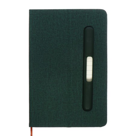 Leduced Diary A5, 96l, Lin, Holder for phone/tablet/handles, green