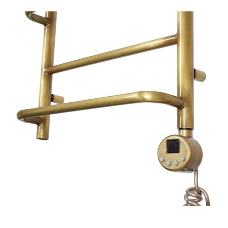 Domoterm electric heated towel rail "Orpheus" P7, 500x700 mm, with a shelf, right, bronze-2