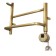 Domoterm electric heated towel rail "Orpheus" P7, 500x700 mm, with a shelf, right, bronze