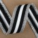 Braid knitted lamps 25 mm, 9.1 ± 0.5 m, silver/black/white color