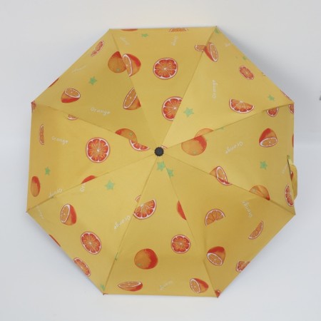 Automatic umbrella "Summer Fruit", windproof, 3 additions, 8 spokes, r = 48 cm, color mix-18