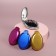Massage comb “mother -of -pearl”, folding, with a mirror, 5.5 × 8.5 cm, color mix