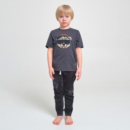 Children's pajamas for the boy KAFTAN "Trendy" R.34 (122-128), gray-2