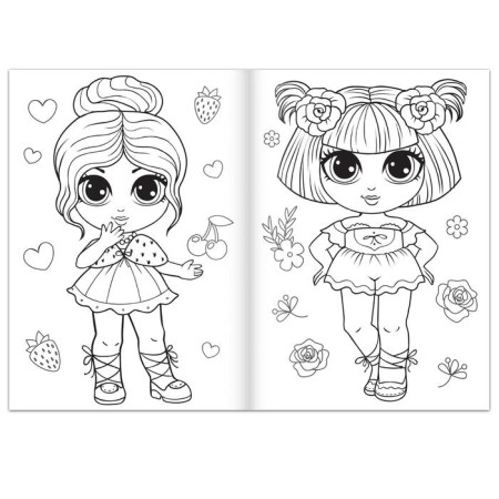 Coloring for girls "Evening image", 16 p., A4 format-2