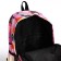 Youth backpack from textiles, 3 pockets, pink color