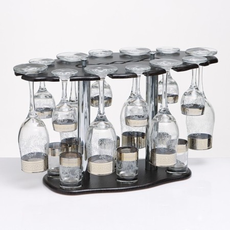 Minibar "Harmony" 18 items: glasses 200 ml + glass 60 ml + pile 60 ml