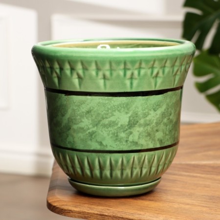 Pot Flower Crete No. 3, Green 3.7 L-4