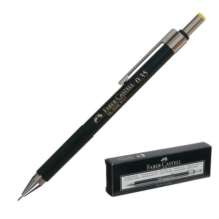 Mechanical professional pencil 0.35 mm Faber-Castell TK®-Fine 9713 with an eraser