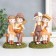 Souvenir Polystone "Boy and girl on the bench" MIX 7x10.3x14.5 cm