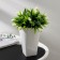 Kashpo for flowers with an insert "Grace", 1.4 l (800 ml), white color