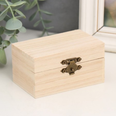 Casket wood for painting "rectangular" 5.5x10x6 cm-5