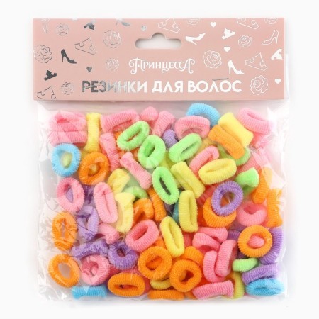 Hair gum, set, 100 pieces, 1 cm, princesses-1