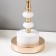 Board lamp "Chess style" E27 40W white-gold 14x14x40 cm Risalux