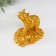 NECE Polystone Gold "Elephant on the hill of coins" 8.7x7.5x5.4 cm