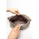 Bag Cross-Body Women's, genuine leather, Ludor beige, 30x8x21 cm