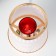 Aromarrier touchscap "Heart" G9 35W gold 13x13x20 cm Risalux