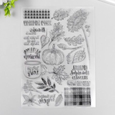Stamp for creativity Silicon "Autumn mood" 15.5x21.5 cm-2