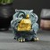 Figure "Owl with books" gray-blue 10x6x6cm