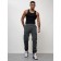 Cargo jeans men, size 52, dark gray color