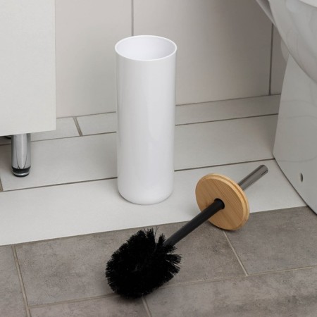 A set for the toilet "Bamboo", d = 9.2 cm, h = 37.2 cm, white color-1