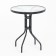 Set of garden furniture: table, 4 stools, black