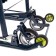 Sancti stroller "nicknas for children ND 7-6", drawing with a giraffe, lemon color, swing mechanism