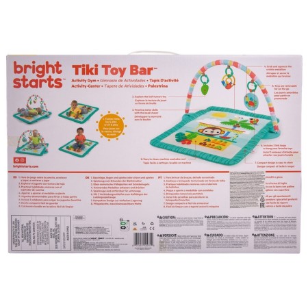 Developing rug Bright Starts "Jungle", with an arc-6
