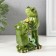 Souvenir Polystone "Frog with a bouquet" 5x12x12 cm