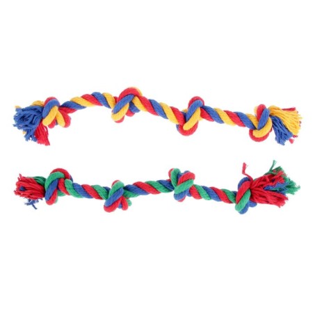 Cable toy "Rope", F16, 4 knots, 42-44 cm, mix-2