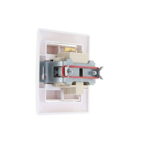 Coonsevo switch Selena 8104, 10 A, 2 keys, hidden, with an indicator, white-1