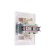 Coonsevo switch Selena 8104, 10 A, 2 keys, hidden, with an indicator, white