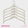 Hangers - shoulders for the clothes of the share, 42 × 22 cm, 5 pcs, white color
